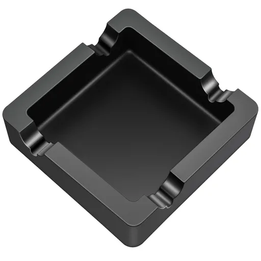 Cigar Ashtray Big Ashtrays for Cigarettes Outdoors Large Black Dual-use Rest Unbreakable Silicone Cigar Cigarette Ashtray