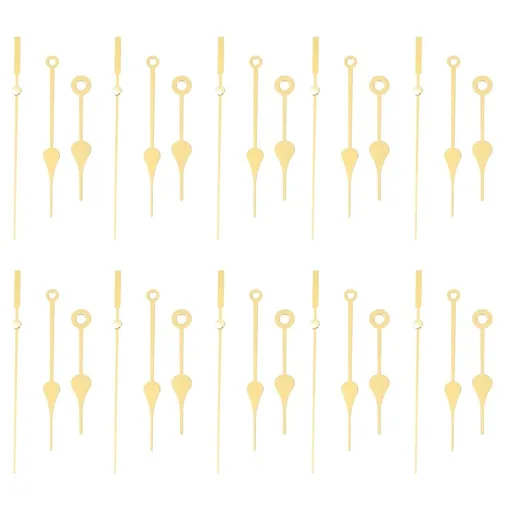 10 Sets Aluminum Clock Hands in Finish for Clock Repair, Clock Making and Replacement Parts