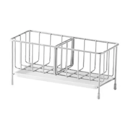 Stainless Steel Storage Rack - Multifunctional Kitchen Organizer with Non-perforated Countertop Design for Efficient Home Organization