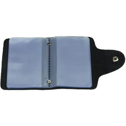 Fashion Soft Credit Business ID Card Holder Case Purse Pocket Wallet Pouch Organizer 24 Slots（black）