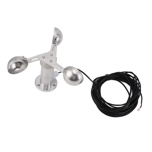 Aluminium Alloy Anemometers Wind Speed Monitoring Sensor 3 Cups Wind Speed Sensor Anemometer 0‑3.8V