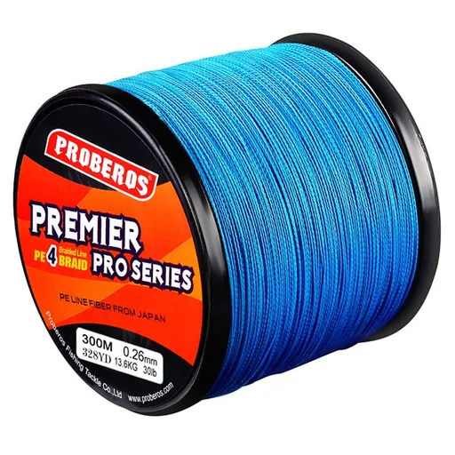 Outdoor Fun Gifts Super Strong Abrasion Resistant PE braid Fishing Line 4 Strands 300M 30LB D