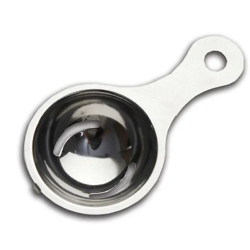 Egg Yolk Separator, Stainless Steel Egg White Separator ，Dishwasher Safe Kitchen Bake Tool, Silver Yolk Filter