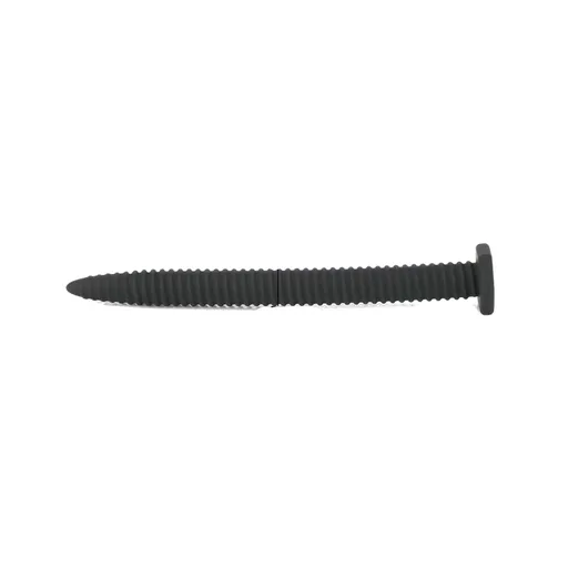 House Of Dasein Black Penis Plug Screw Nail Urethral Silicone Sound Men - Black - L - Screw
