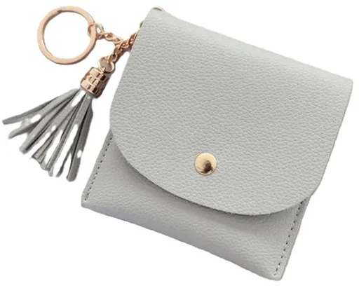 Wallet & Card Holder for 6 Cards | Credit Card Holder | With Cash Compartment | Card Holder | Wallet | PU Leather | Grey