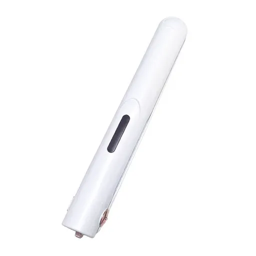 Cordless Hair Straightener 2 in 1 Mini Curler and Flat Iron Ceramic Portable USB Rechargeable Travel Hair Styler for Women Men with Pouch (White 19.5*2cm)