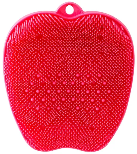 Shower Foot Scrubber Massager Cleaner - Non-Slip Acupressure mat with Suction Cups - Cleans, Exfoliation, Massages Your Feet(Pink)