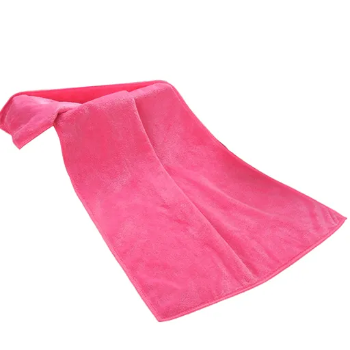1Pc Microfiber Hair Towel Soft Super Absorbent Microfiber Microfiber Hair Towel Wraps Women for Gym Rose-Red
