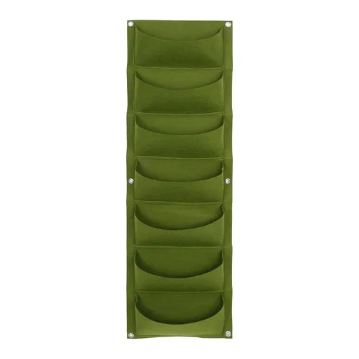 Planting Bag Garden Balcony Wall Vertical Flower Plants Hanging Planter (7 Pockets)