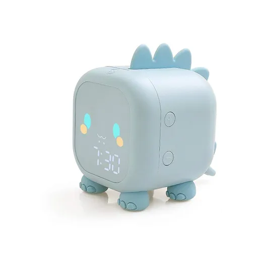 Kids Dinosaur Alarm Clock Boys Blue Alarm Clocks with Night Light Digital Alarm Clock for Kids Boy Children