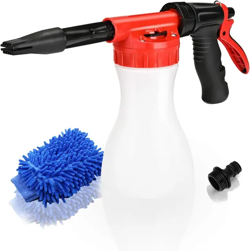 Car Foam Gun, - Adjustable Ratio Dial Car Snow Soap Gun Fit Low Water Pressure Universal Standard Garden Hose, Blaster Car Washer Sprayer for Home Garden Use