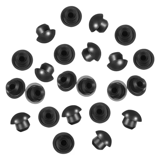 Floor Jack Rubber Plugs, Black, Strong Sealing, Prevent Oil Leaks, 24Pcs