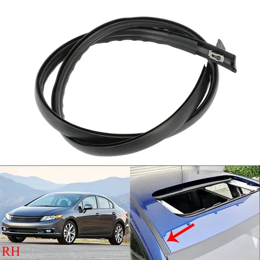 Roof Moulding Trim Weatherstrip Rubber 74306TR0A01 for 2012-2015 Honda Civic, Replacement Roof Drip Rail Seal Strip