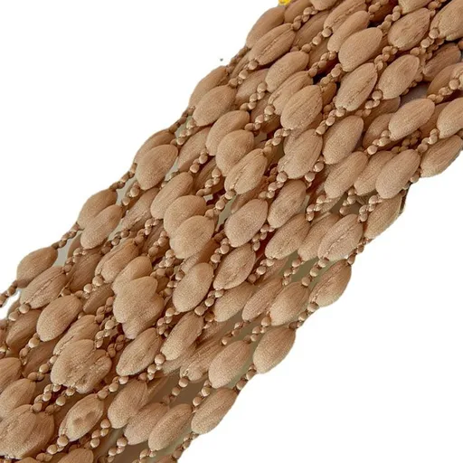 Door String 39x79 Inch Curtains Beige Panel Soft Balls Romantic Glitter Fringe Room Divider Home Décor Wedding Girls, Beige