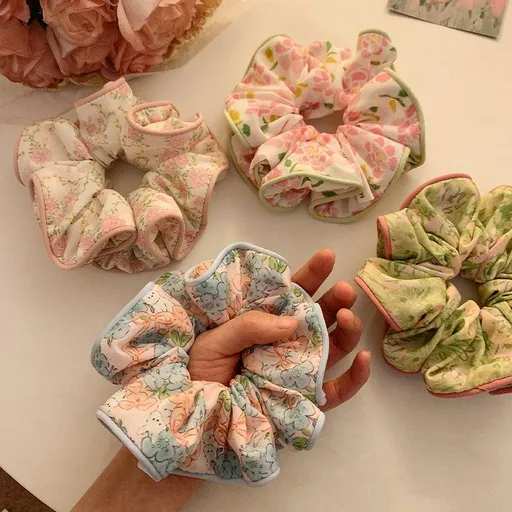 4Pcs Tie Dye Scrunchies Soft Sweet Hair Ties Versatile Bun Accessories Washing Face Hair Accessories Scrunchy Hair Ties Sport Home Beauty Women Accessory Gifts