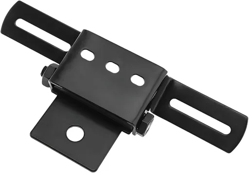Motorcycle License Plate Bracket, Adjustable Fender Eliminator Turn Signal Light Bracket, Universal License Plate Holder with Light Mount for ATV Bike, Motorcycle Accessories (Black)