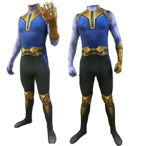 Spiderman Cosplay Costume Milk Silk One Piece Suit Thanos 160