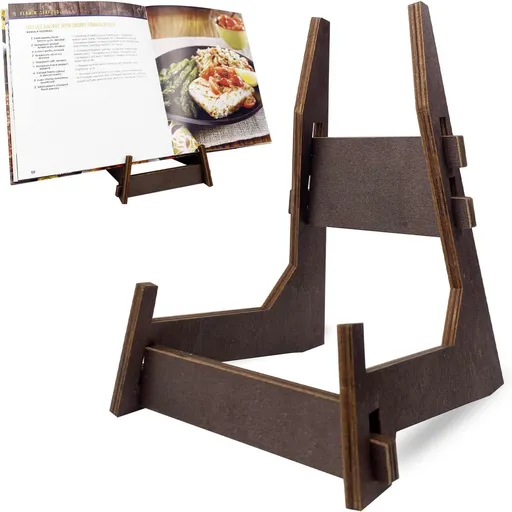 2 Packs Wooden Display Stand, Plate Holder Display Stand for for Display Decorative Photo Frame Stand, Easel Display Stand
