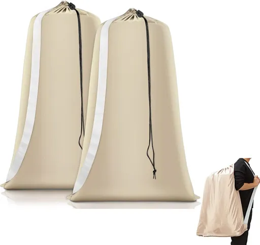 2 pieces - Laundry bag - Sturdy laundry bag - Travel laundry bag - Storage bag for dirty laundry - Large laundry bag - Washing machine laundry bag - Laundry net bag - Protective laundry bag for clothing - Laundry bags for laundry - with straps - with