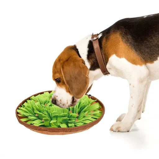 Dogs Feeding Mat,Dog Mat Slow Feeding Bowl Dog Anti-Slip Nose Work Spliced Training Mat Encourages Natural Foraging Skills