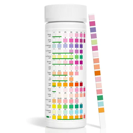 Water Testing Kits for Drinking Water:Water Test Kit, Strips with Hardness, Lead, Iron, Copper, Chlorine, and More