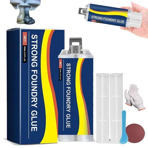 Metal Repair Adhesive Waterproof High-Temperature Resistant 85ml Strong Foundry Glue for Plastic and Steel Crack Repair