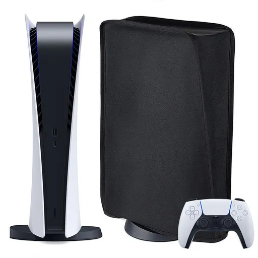 Vertical Dust Cover for Slim Game Console, Anti-Scratch Dustproof Cover Sleeve Removable Oxford Cloth Waterproof Cover Sleeve