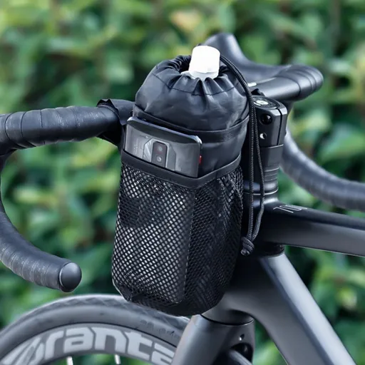 Bike Handlebar Bag | Thermal Insulation Water Bottle Pouch | Large Capacity Cycling Storage for Phone, Snacks & Tools | Waterproof Fabric for Road & Mountain Bikes | 11x11x23.5cm