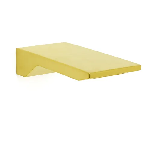 Brushed Gold Square Cubic Shower Bathtub Waterfall Spout Filler Outlet 1/2" End