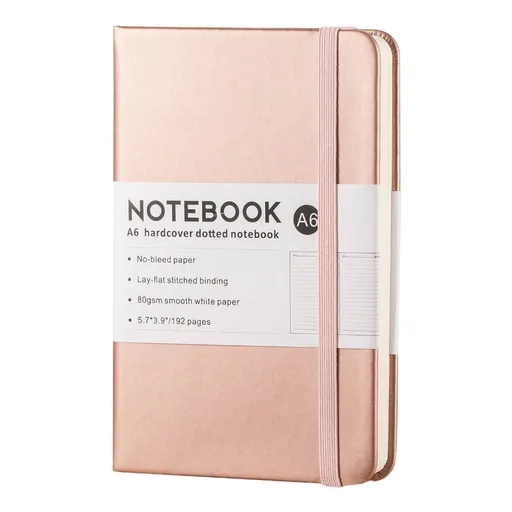 Leather Notebook with Ribbon Page Mark and Pen Slot,Elastic Strap Closure PU Journal Business Notebook for Journaling