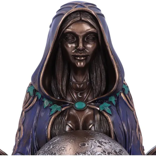Nemesis Now Triple Moon Goddess Art Figurine (Mini) Purple, Yoga Pose Resin Figurine Hand Painted Bronze Finish