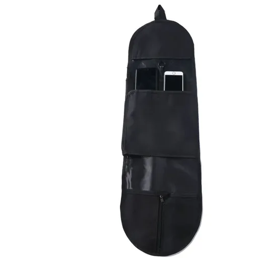 Black Skateboard Bag for Double Kick Skateboard, 83*25cm Nylon Skateboard Shoulder Bag with Adjustable Strap