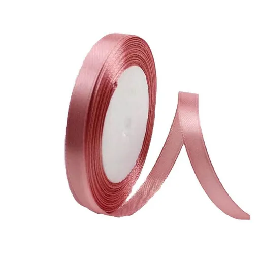 10mm Width Satin Hair Ribbon Wedding Party Decoration Gift Banquet 3m - Dark Pink