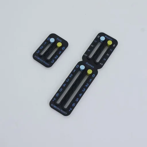 Portable Tennis Score Keeper Slide Score Counter for Tennis Game Match Scoring Record-black