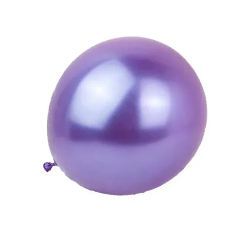 Metallic Latex Balloons 12 Inch Chrome Party Balloons for Birthday Wedding Decoration - Purple 50PCS