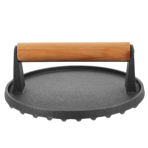 Worgeous Cast Iron Meat Press Burger Smasher Sandwich Toaster Bacon Skillet Sausage Patties
