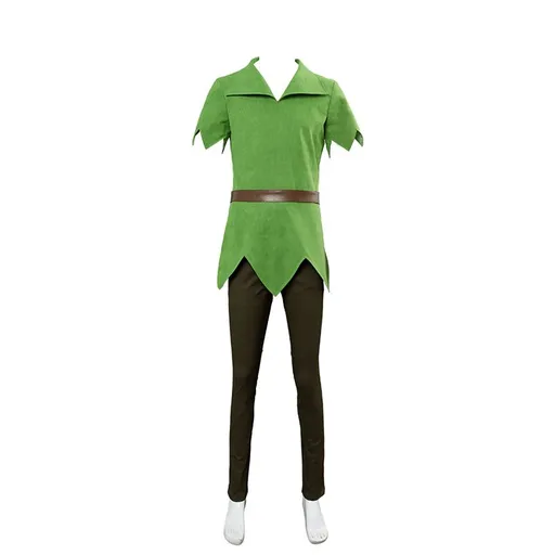 Peter Pan Cosplay Costume Boys Girls Halloween Party XL Size: XL; Height (cm): 170-175; Weight (kg): 60-65; Bust (cm): 94-98; Waist (cm): 78-82; Shoulder width (cm): 40; Length (cm): 64