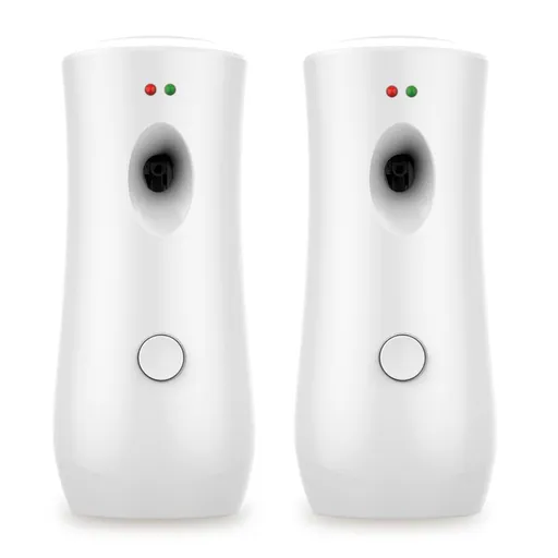 Automatic Air Freshener Spray Dispenser (2-Pack) , Free Standing or Wall Mounted Automatic Aerosol Spray Dispenser Adjustable
