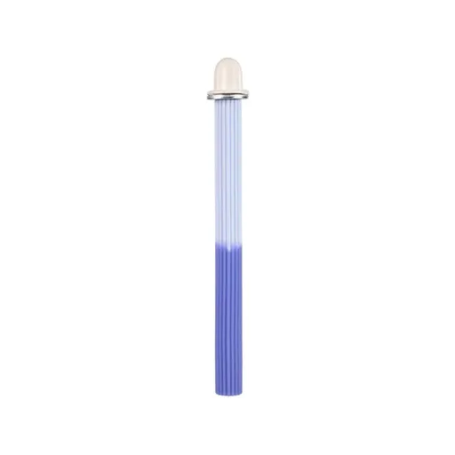 Non-Slip Silicone Parrot Perch Stand Stick Grinding Claw Bird Cage Accessories - White Blue