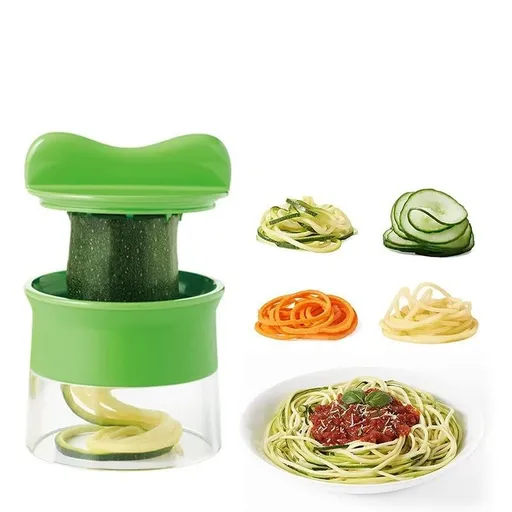 Handheld Vegetable Slicer, Zucchini Spaghetti Maker Vegetable Zoodle Maker Veggie Spiralizer Spiral Slicer
