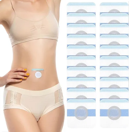 20Pcs Castor Oil Patches, Disposable Castor Oil Pack Wrap Self-Adhesive Belly
