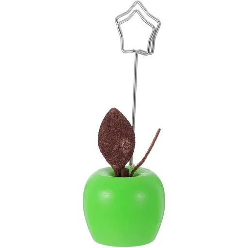 Cute Wooden Fruit Memo Clip Holder for Office Desk Display and Photo Clamp