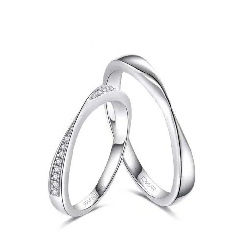 Fang qi Copper Mobius Ring for Couple Women's