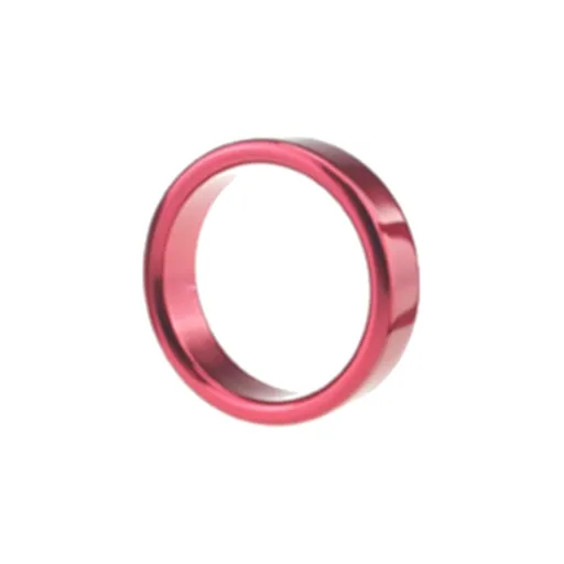 House Of Dasein Metal Cock Ring Aluminium Alloy Male Three Sizes - Red - 45Mm