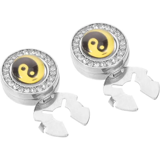 Pattern Zinc Alloy Cufflink Covers for Men Dress Shirts - Elegant Classic Design for Weddings and Parties