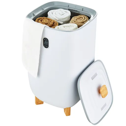 35L Large Towel Warmer Bucket with LED Screen Drying Fuction & Timer White