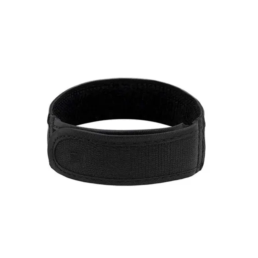 Adjustable Elastic Nylon Belt No Buckle Velcro Leisure Convenient Waistband - Black-M