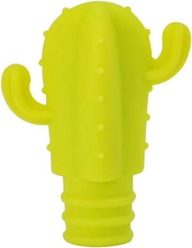 Fangxuee 4pcs Cactus Silicone Wine Stopper - Freshness Preservation Seal for Champagne & Red Wine Bottles, Beverage Accessory