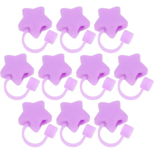 10pcs Silicone Straw Cap for 6-8mm Reusable Dustproof Cover for Outdoor and Picnics