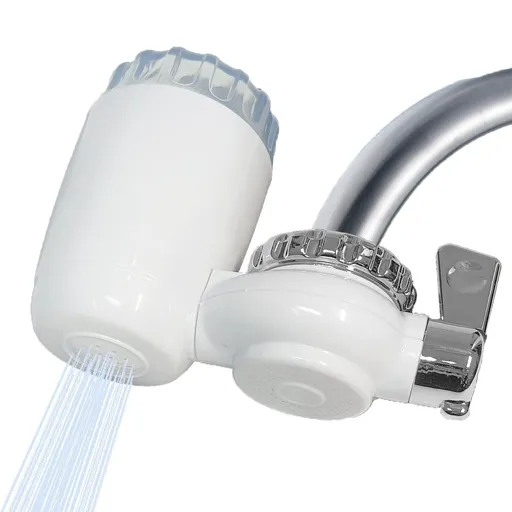 Water Filter for Sink, Tap Water Filter, Faucet Mount Water Filter for Kitchen and Bathroom Sink Reduces Chlorine & Bad Taste